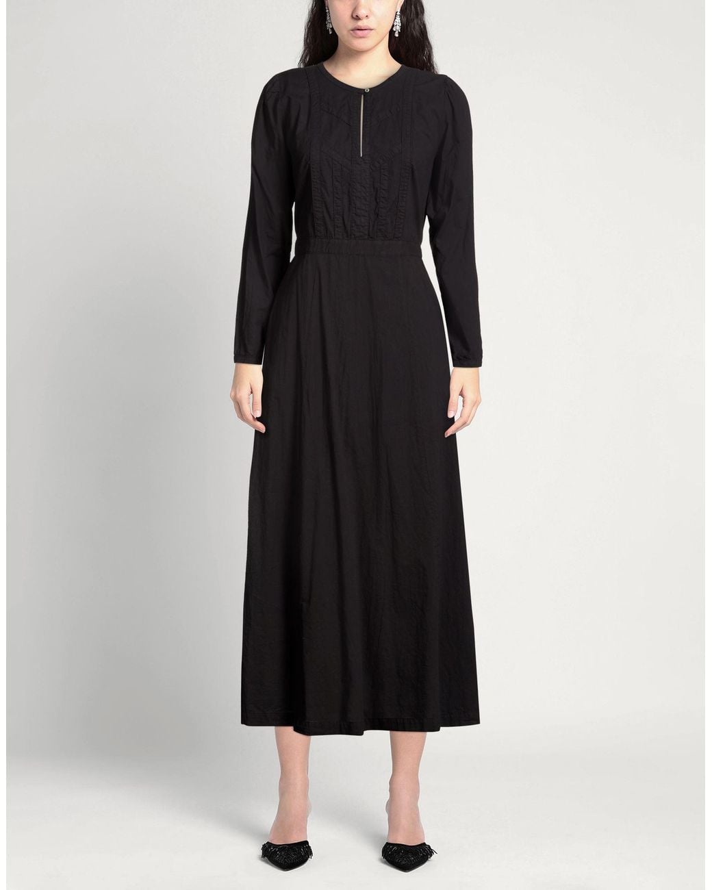 Xirena Black Midi Dress Cotton