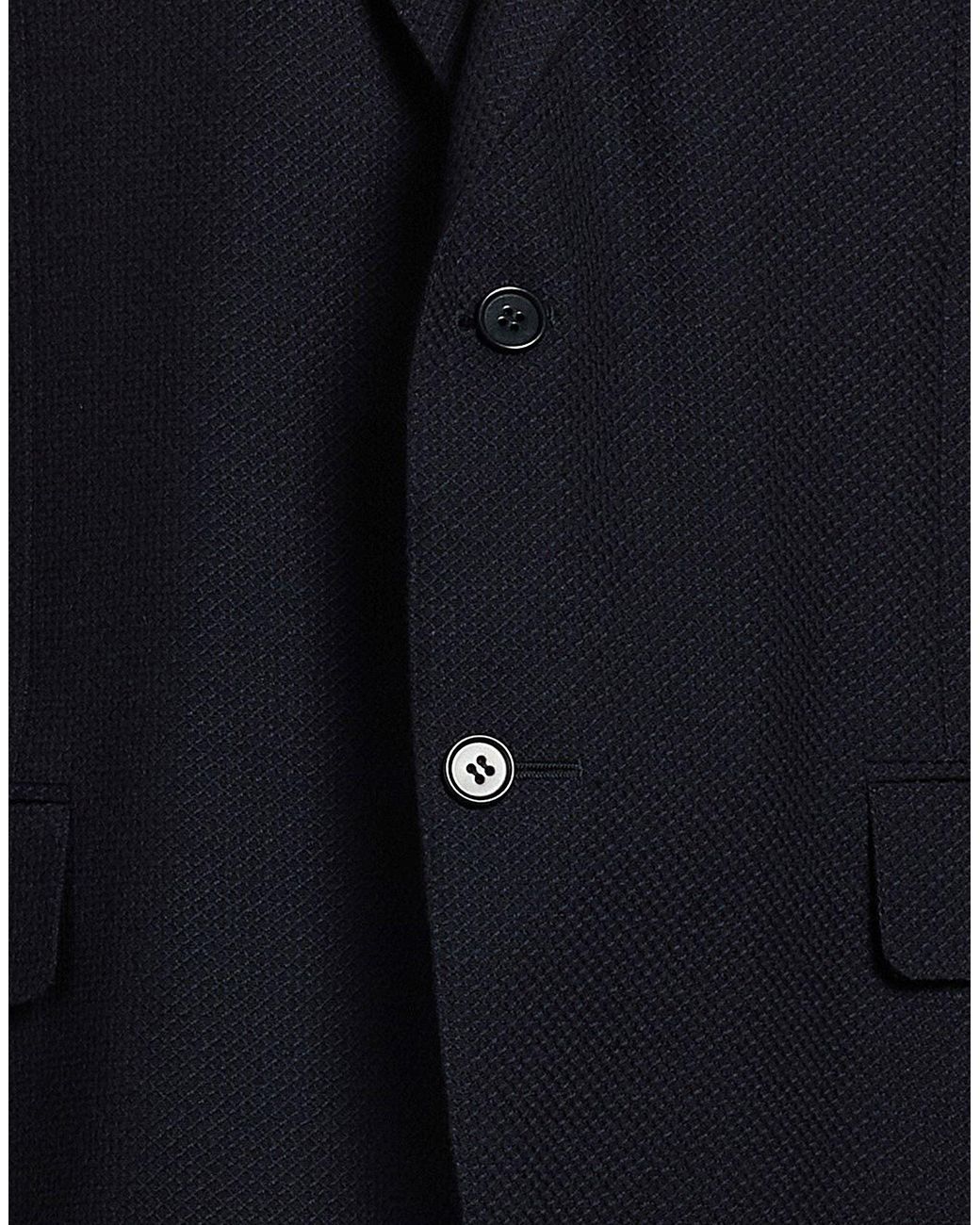 Canali Blue Blazer Wool, Elastane for men