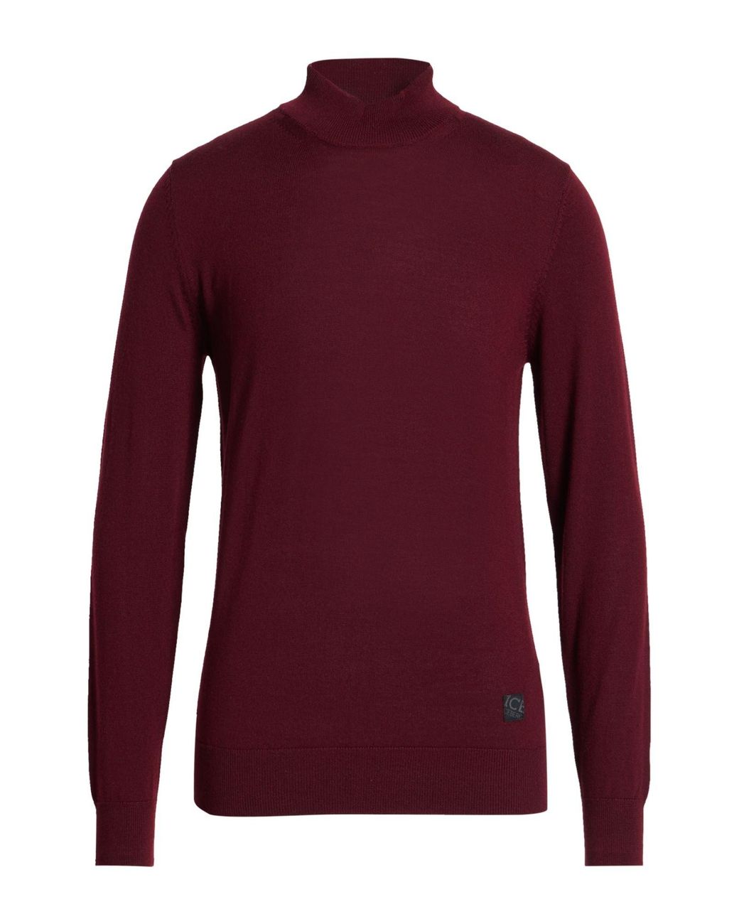 Ice Iceberg Red Burgundy Turtleneck Wool for men