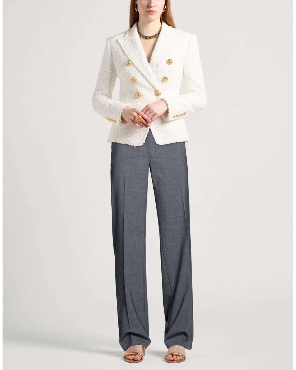 Alberta Ferretti Gray Pants