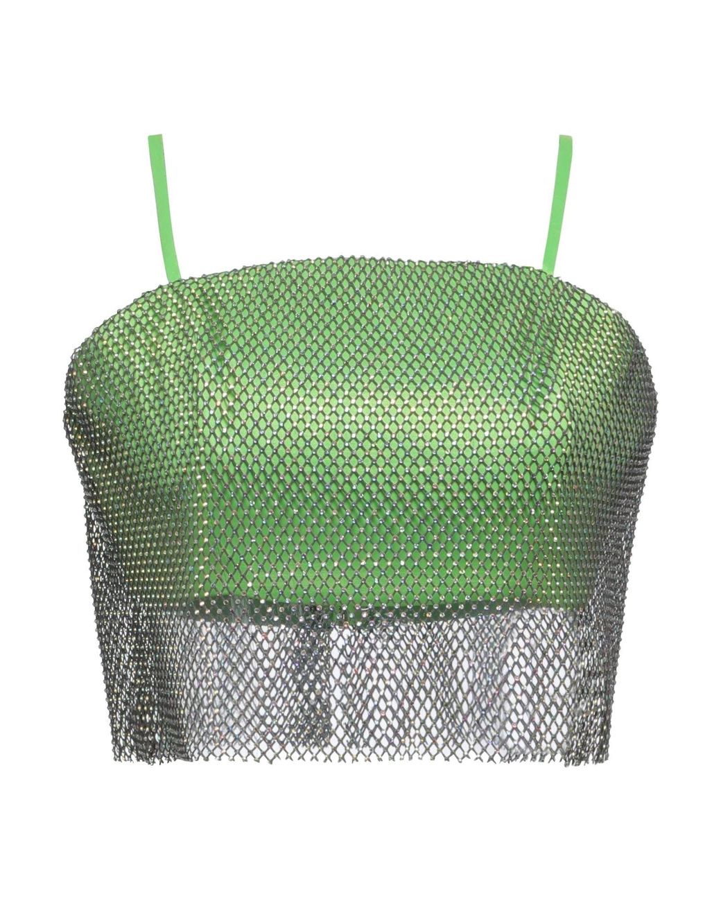 Tassos Mitropoulos Green Top Polyester, Polyamide, Elastane