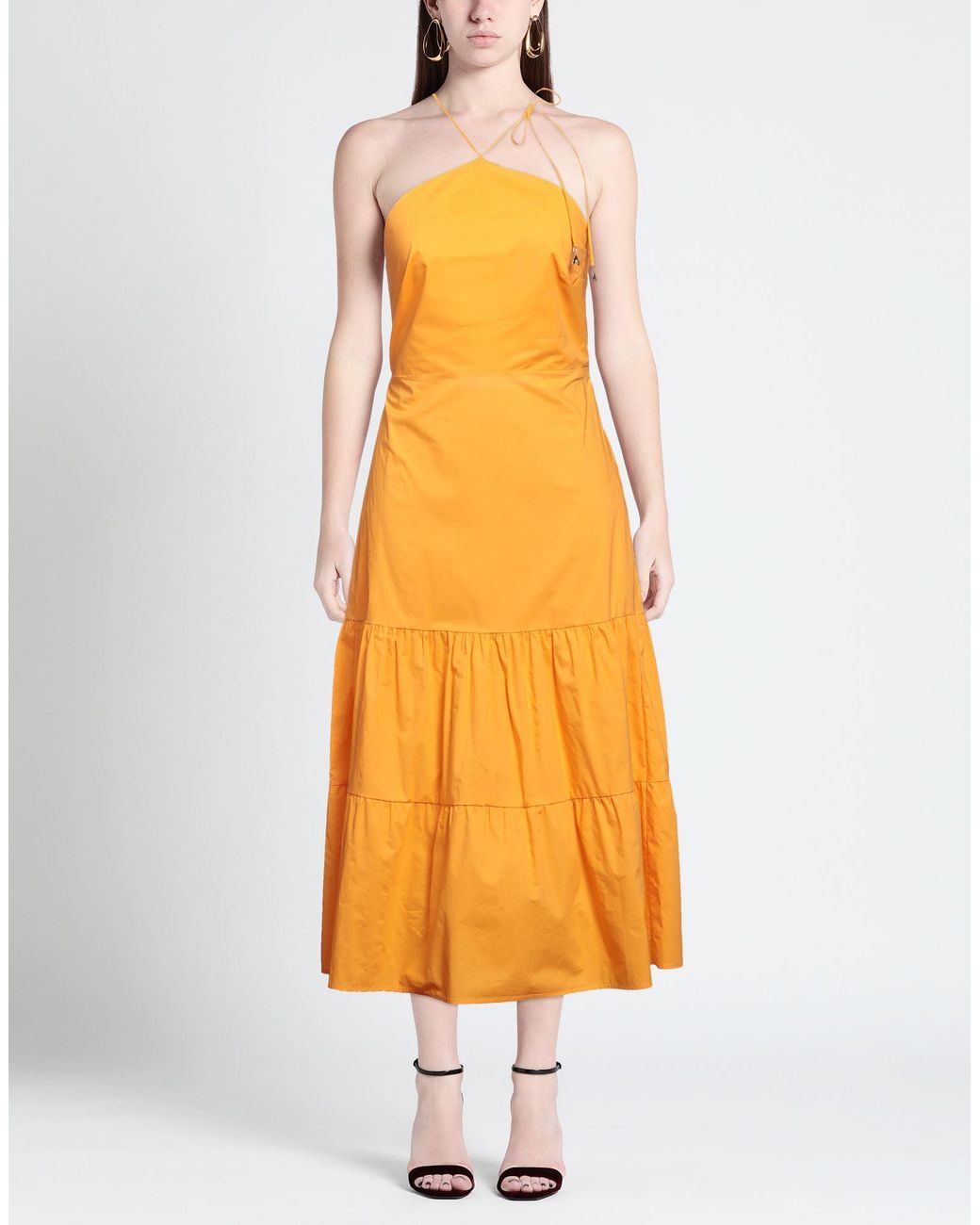 Patrizia Pepe Orange Maxi Dress