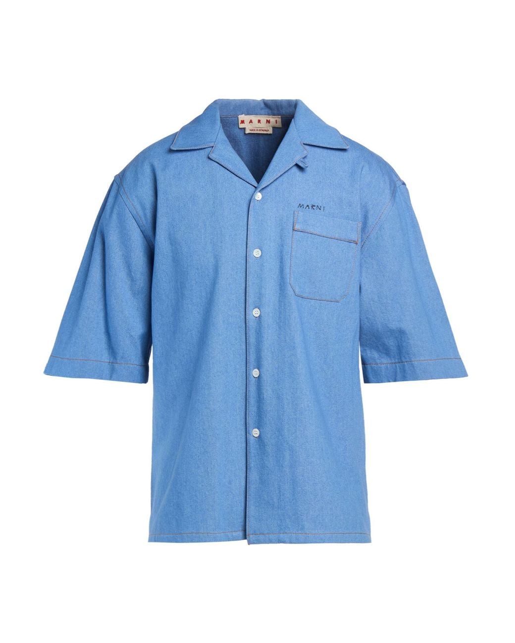 Marni Blue Denim Shirt for men