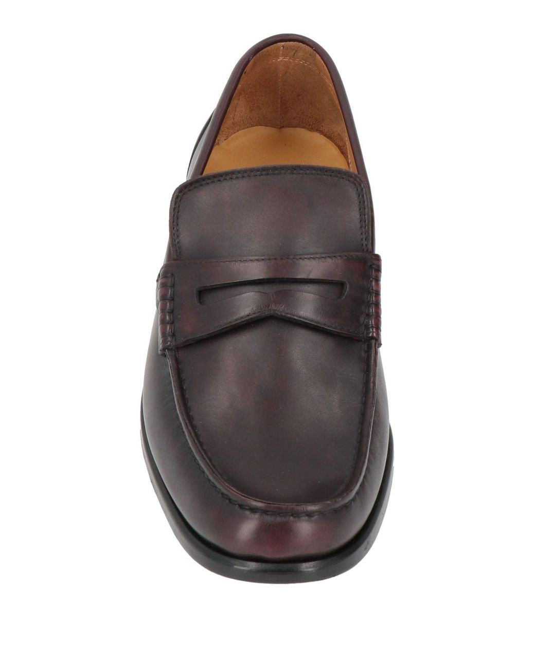 Testoni Gray Dark Loafers Leather for men