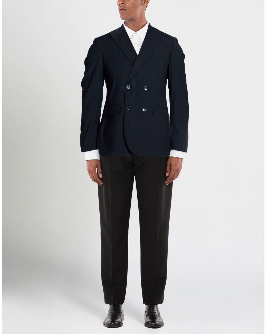 Exte Blue Blazer Polyester, Viscose, Elastane for men