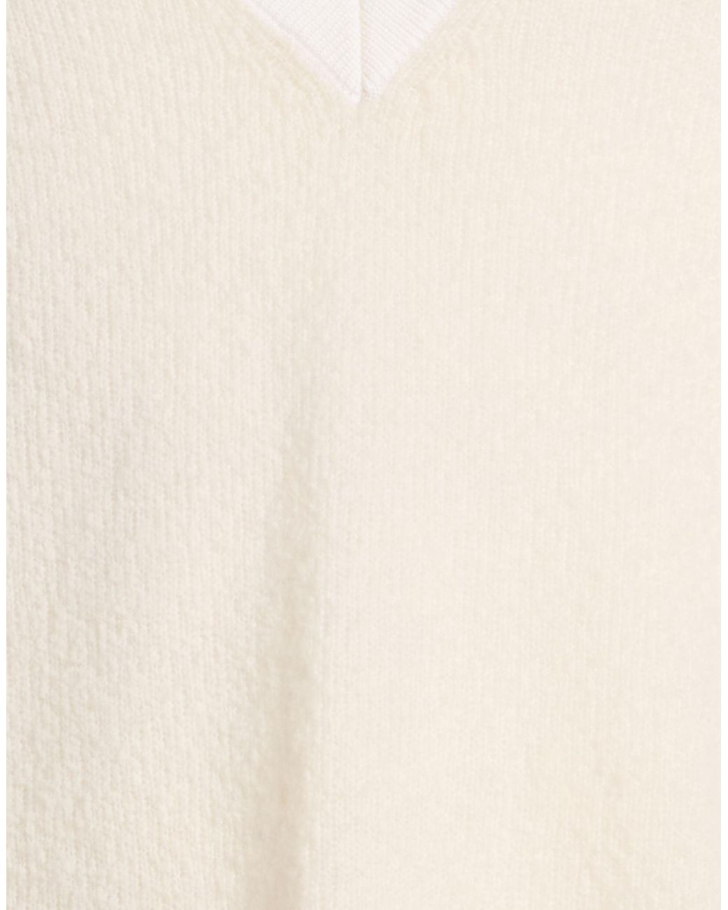 Alpha Studio White Sweaters