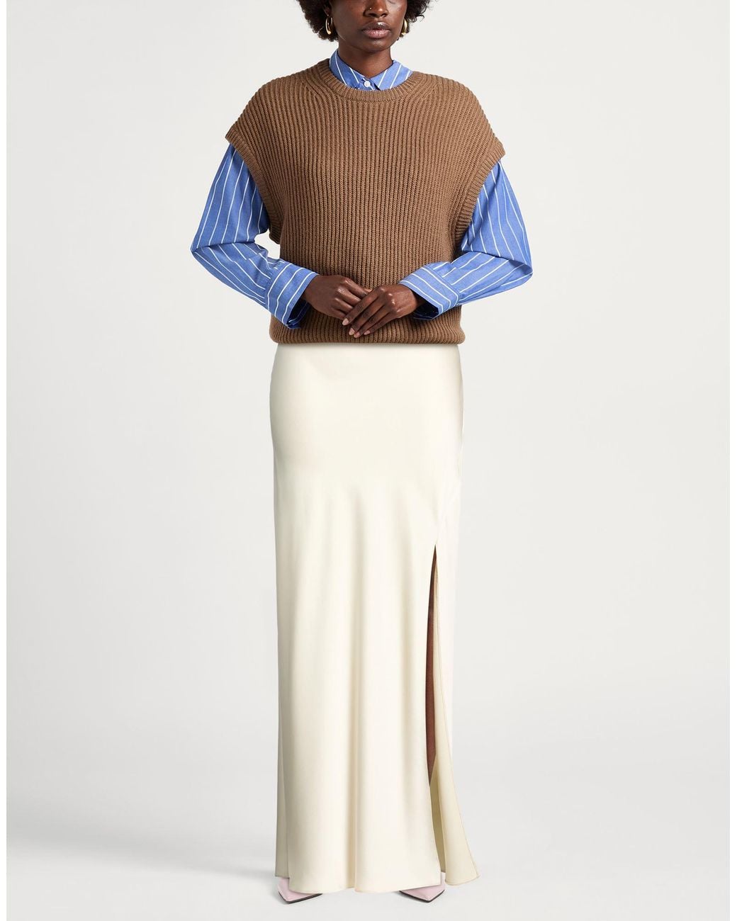 Patrizia Pepe White Maxi Skirt