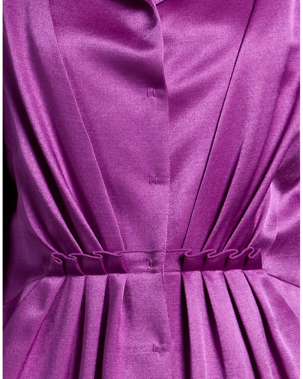 Alberta Ferretti Purple Blazer Wool, Silk