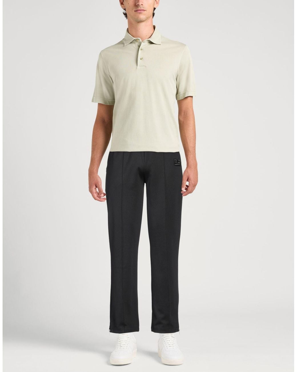 Sandro Black Pants Polyester, Cotton for men
