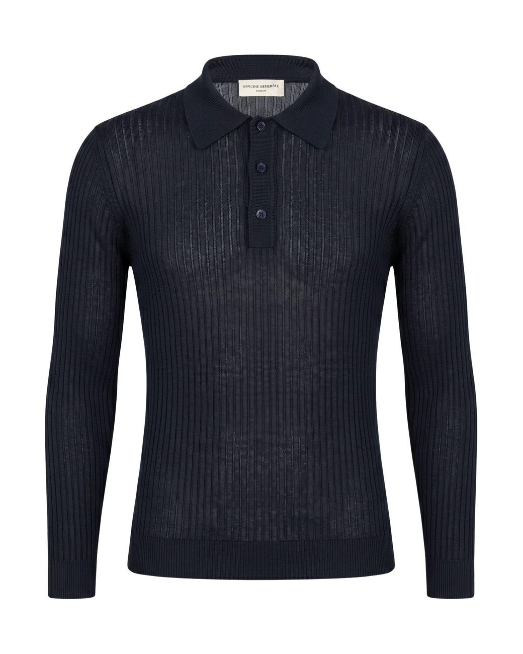 Officine Generale Blue Sweater Viscose