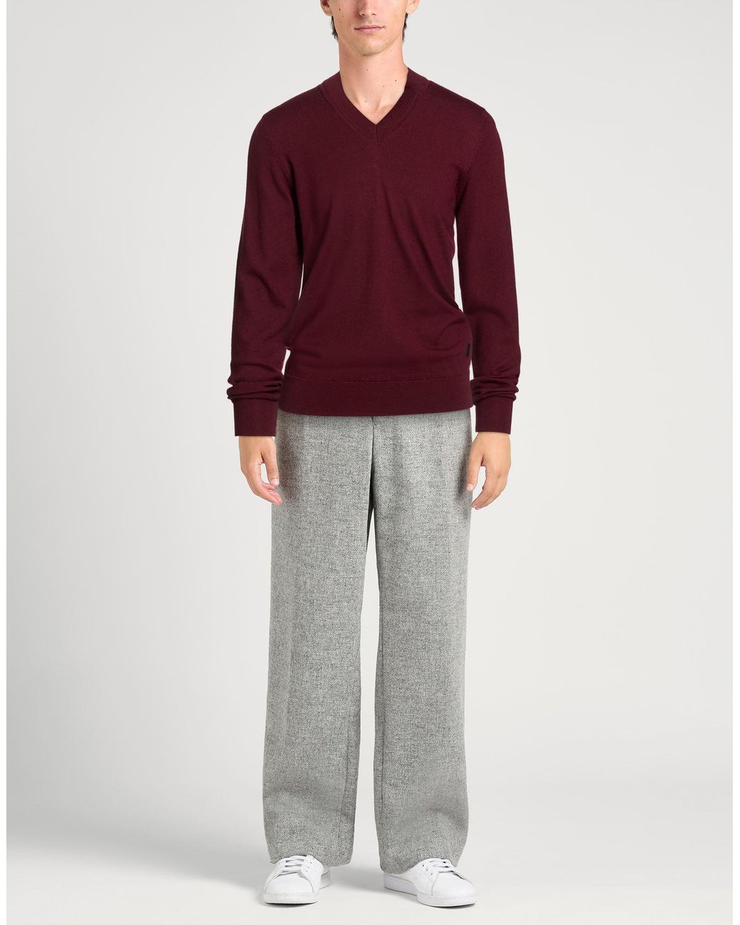 Ice Iceberg Red Burgundy Sweater Wool for men