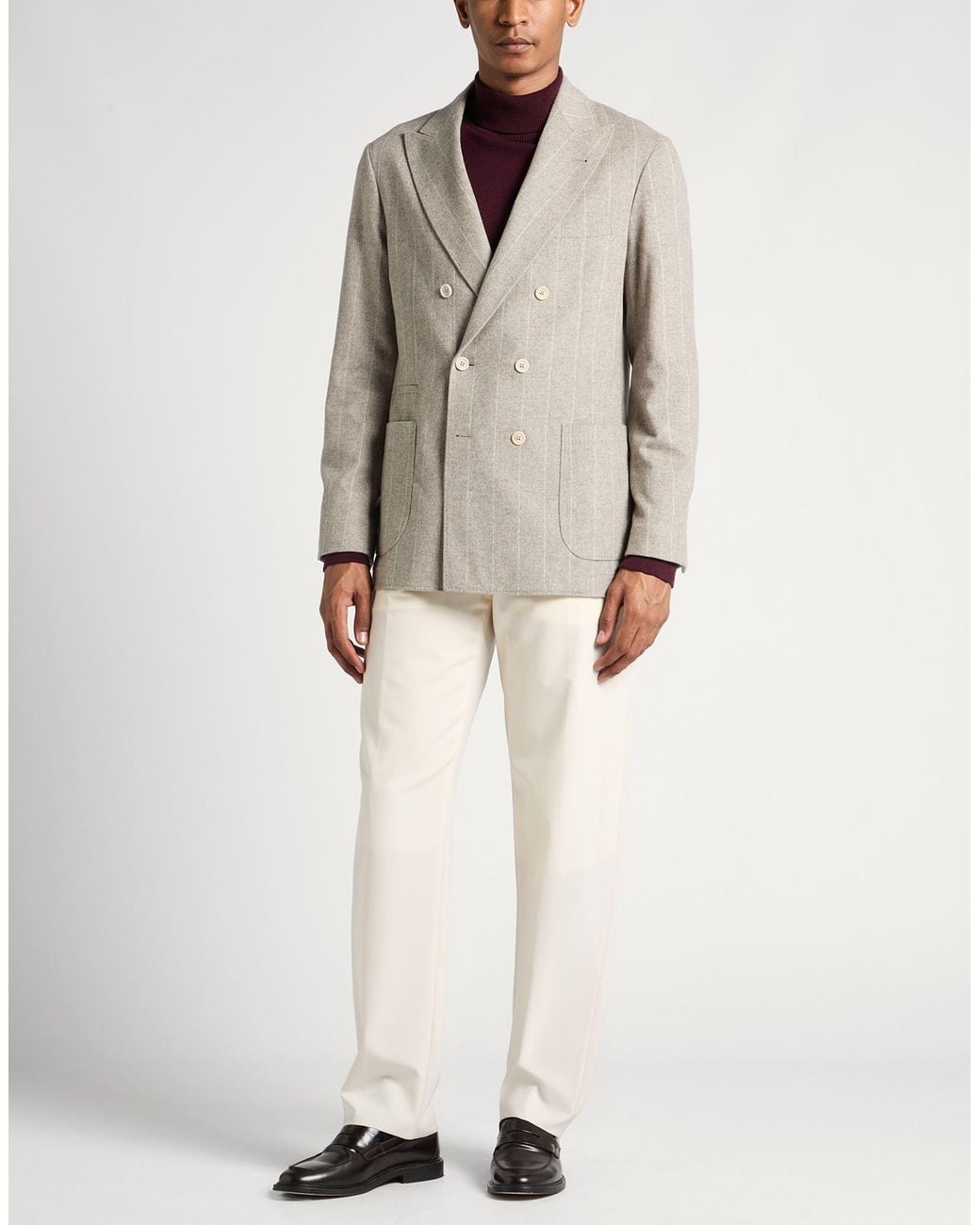 Brunello Cucinelli Natural Blazer for men