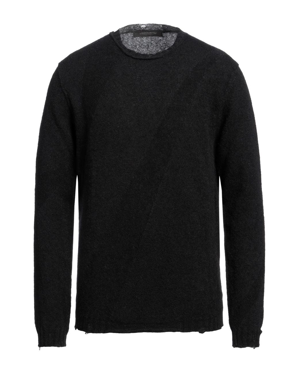 Messagerie Black Sweater Alpaca Wool, Polyamide, Merino Wool for men
