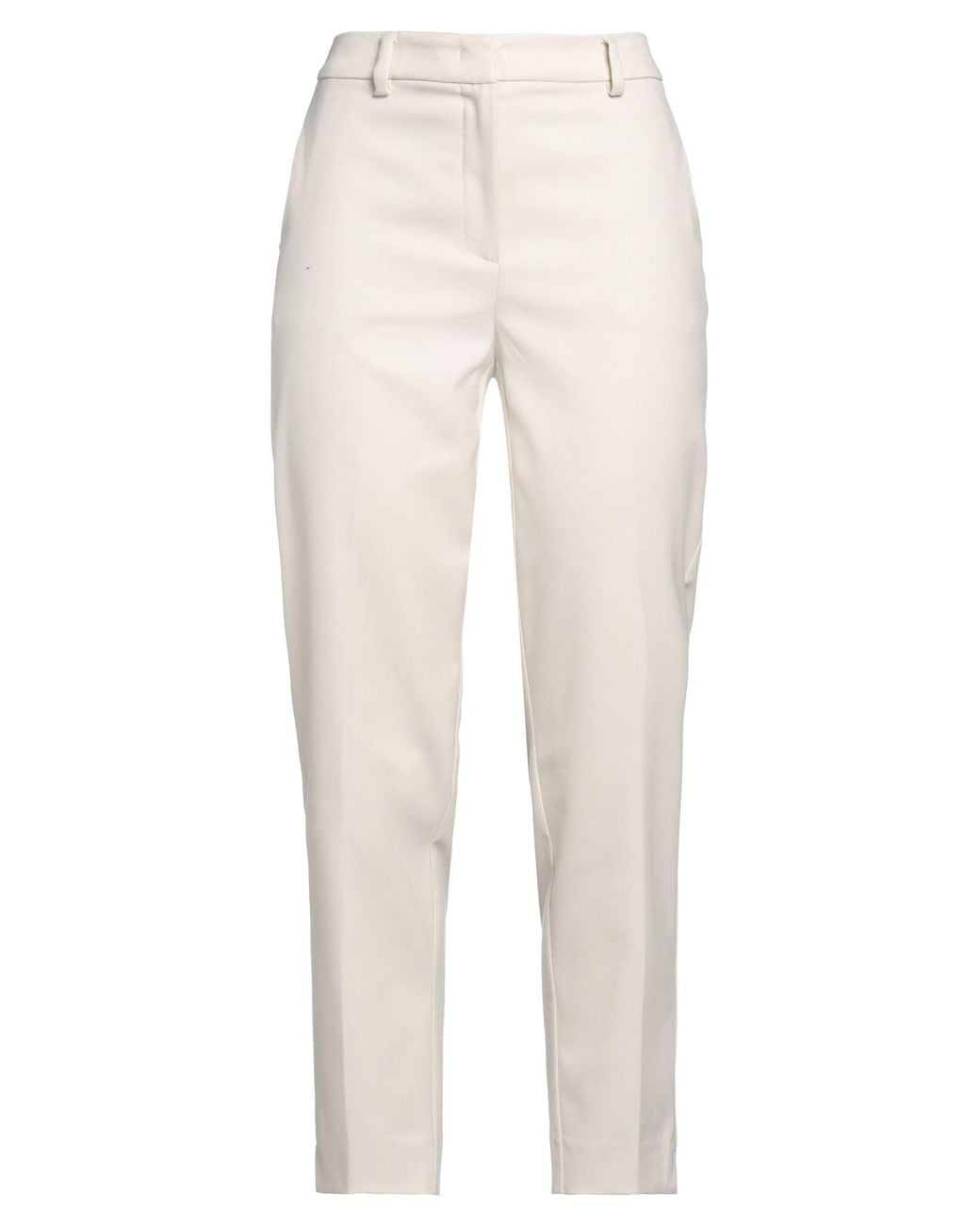 Pennyblack White Cream Pants Polyester, Viscose, Elastane