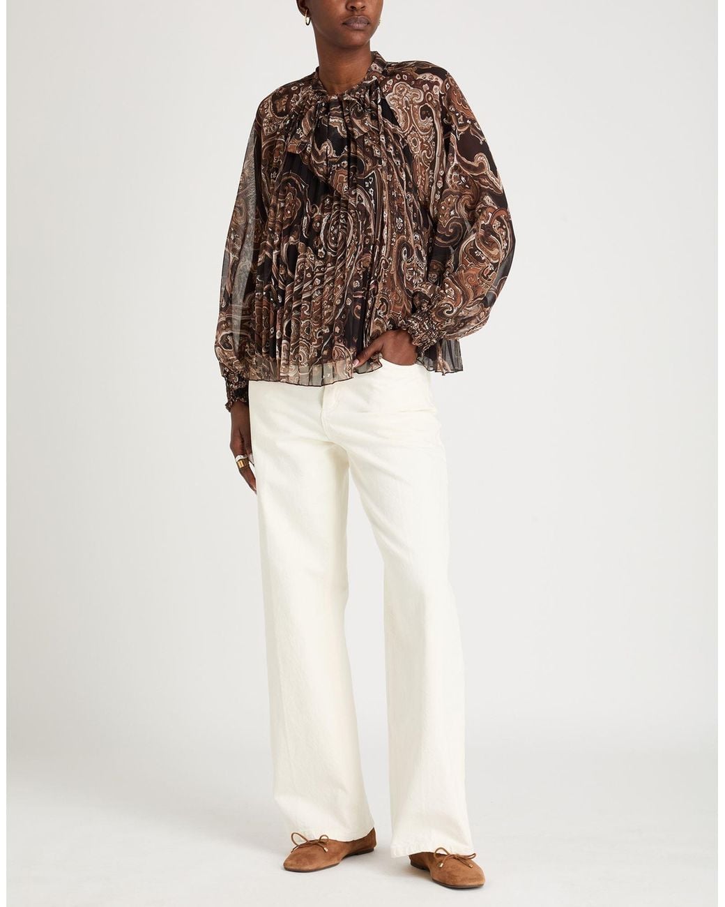 Kaos Brown Top Polyester