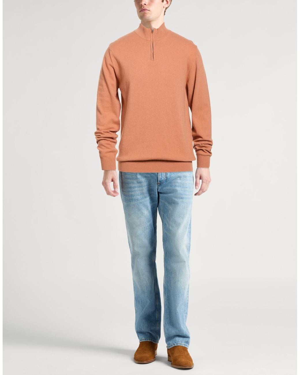 Daniele Fiesoli Orange Turtlenecks for men
