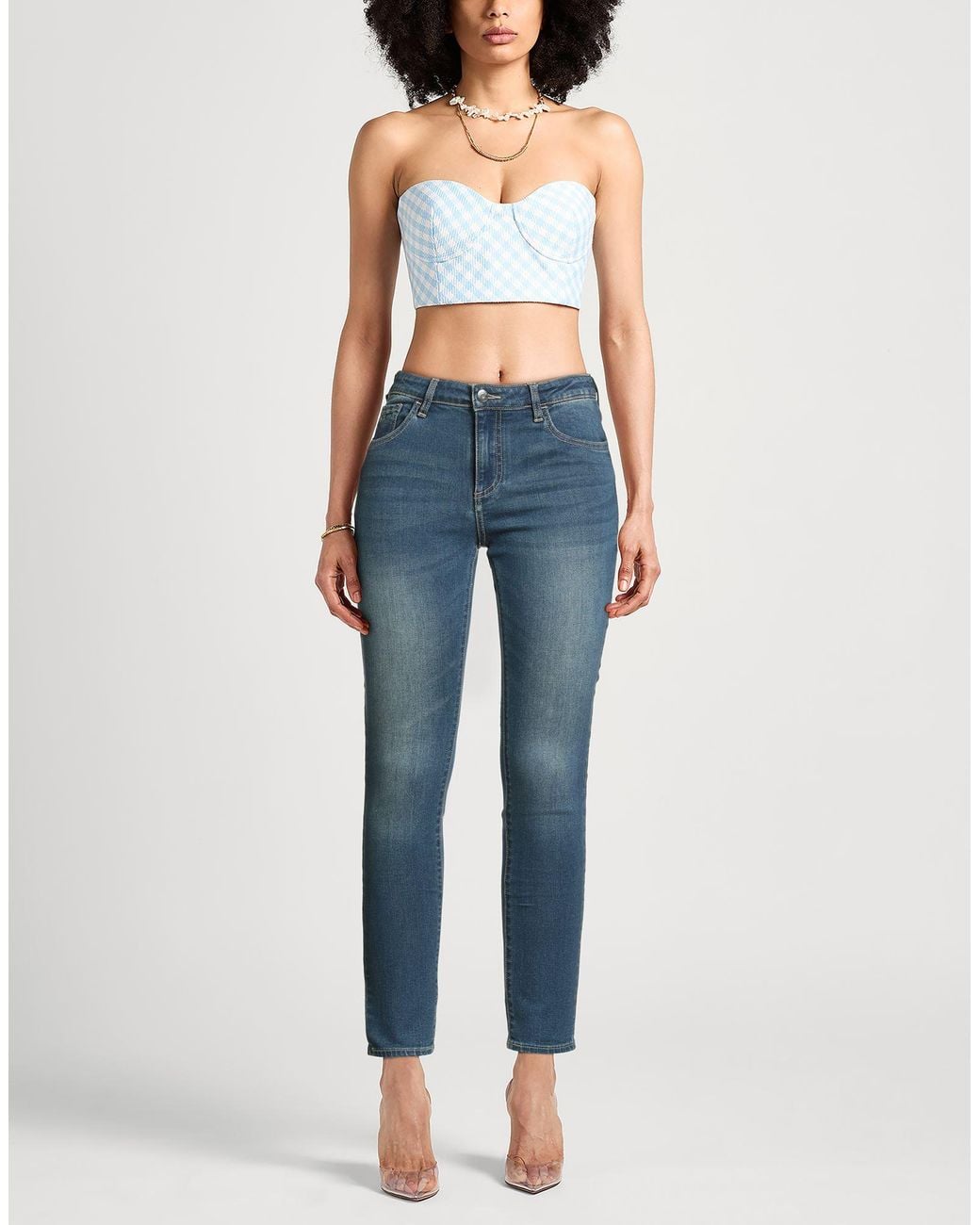 ARMANI EXCHANGE Blue Jeans Cotton, Elastomultiester, Elastane