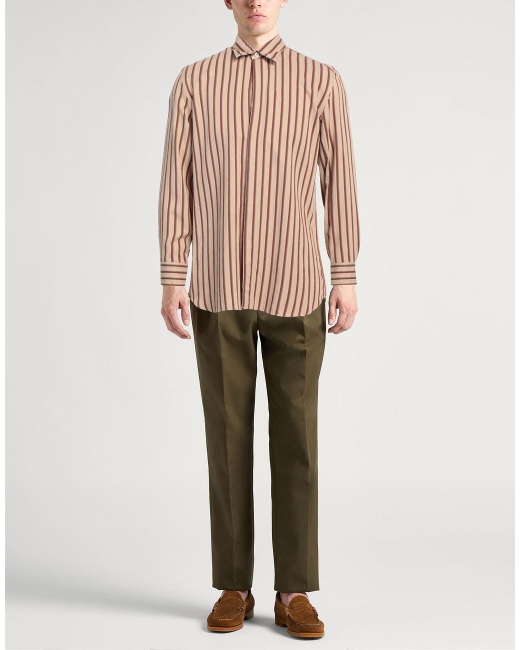 PT Torino Pink Sand Shirt Viscose, Polyamide for men