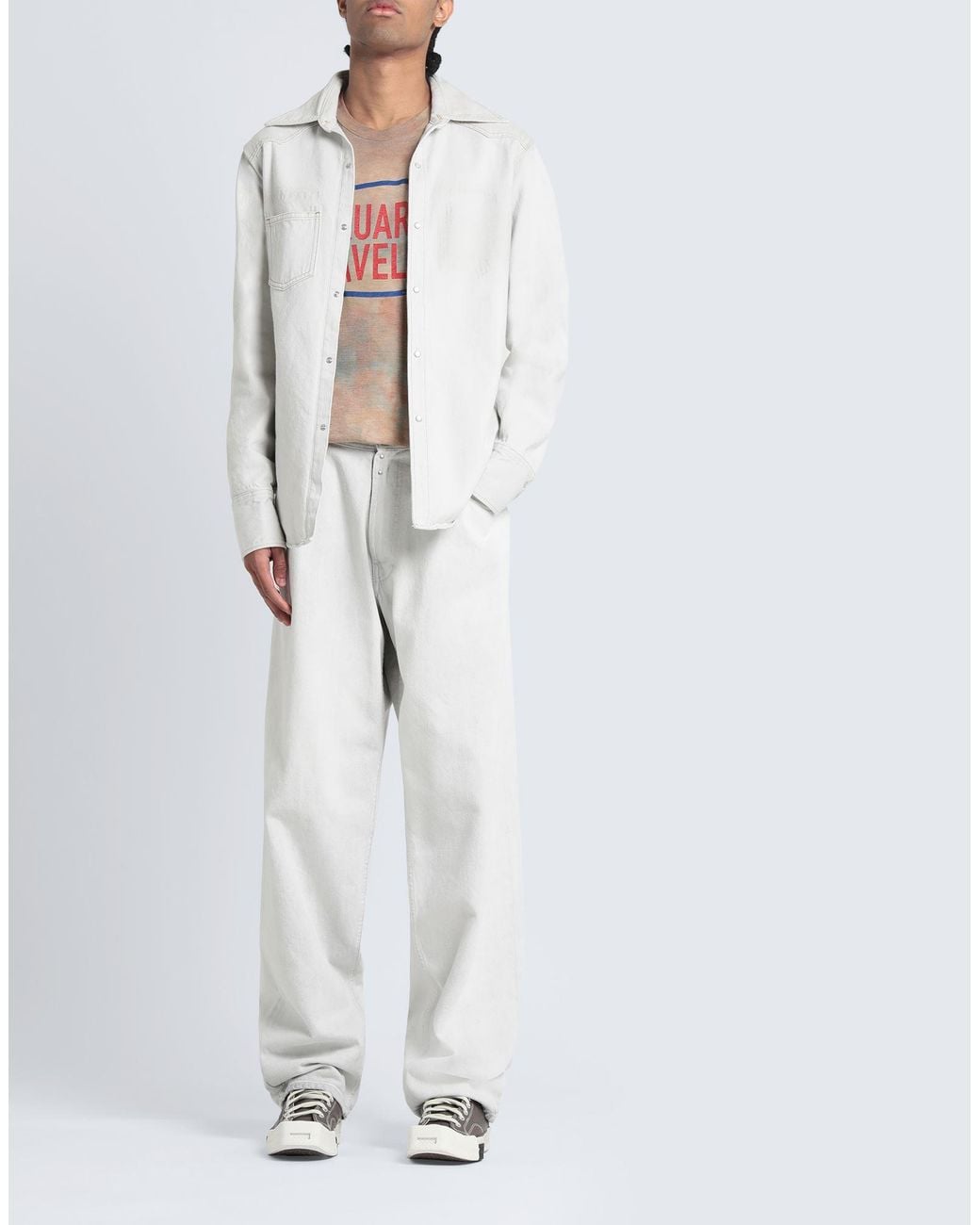 Maison Margiela White Denim Shirt for men