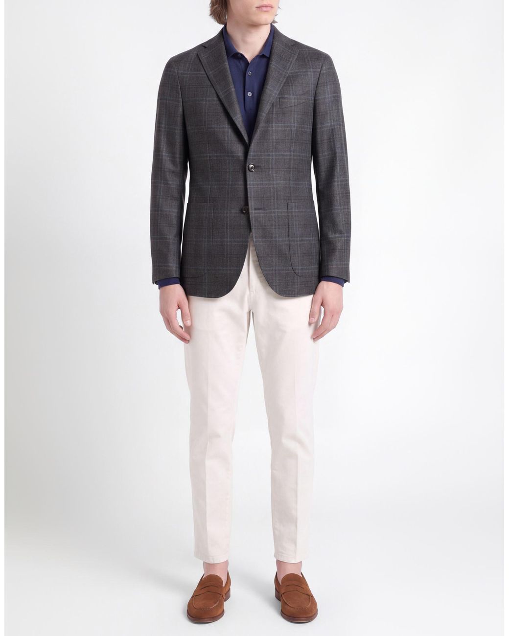 Boglioli Blue Blazer Virgin Wool for men