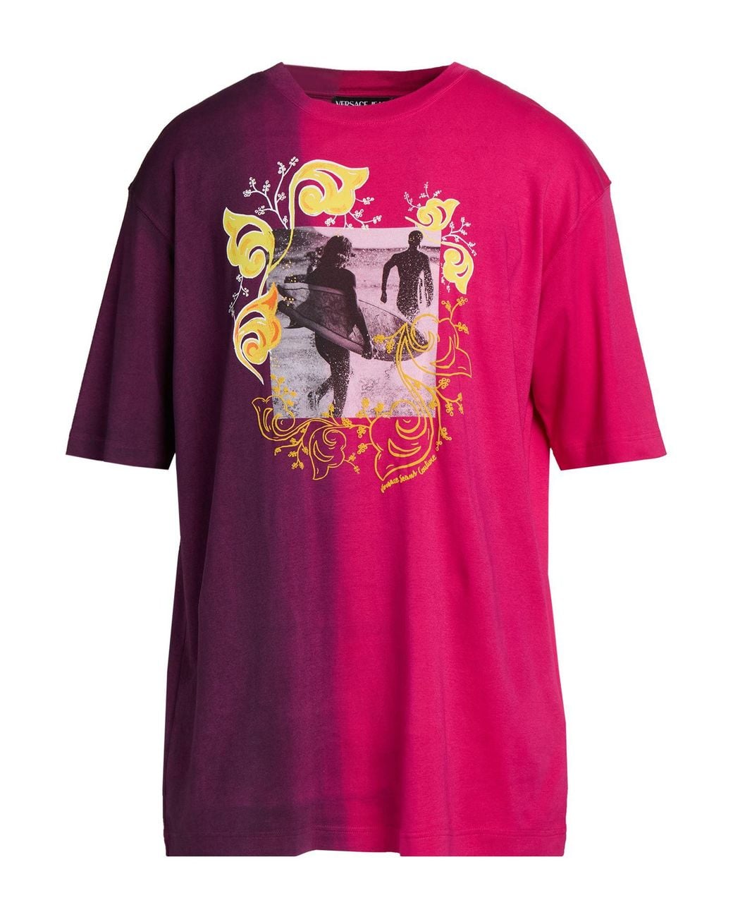 Versace Jeans Couture Pink T-Shirt Cotton for men