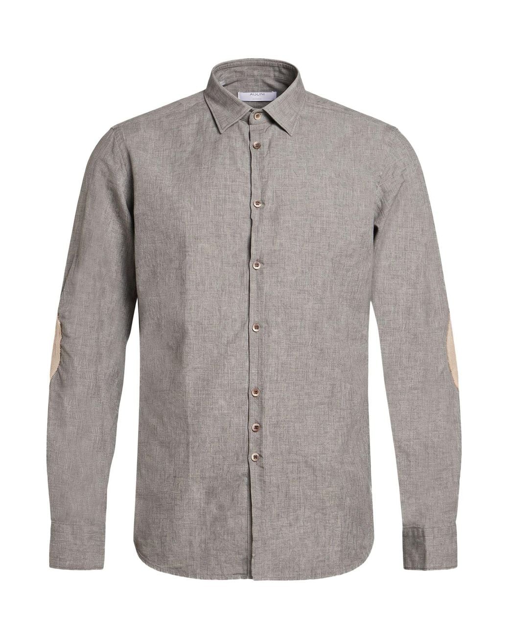 Aglini Gray Shirt Cotton for men