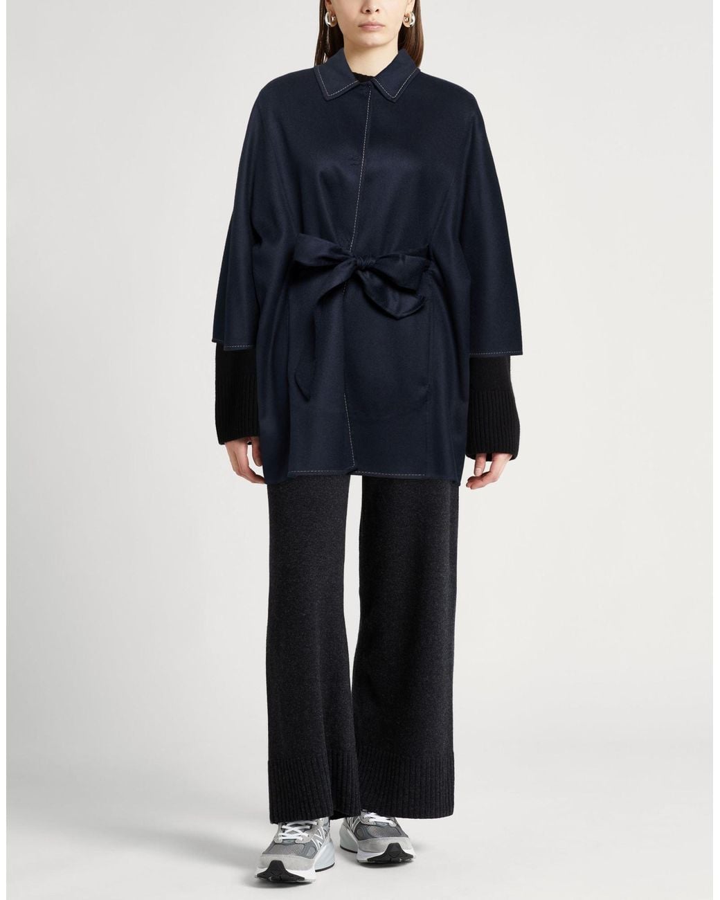 Agnona Blue Coat Cashmere