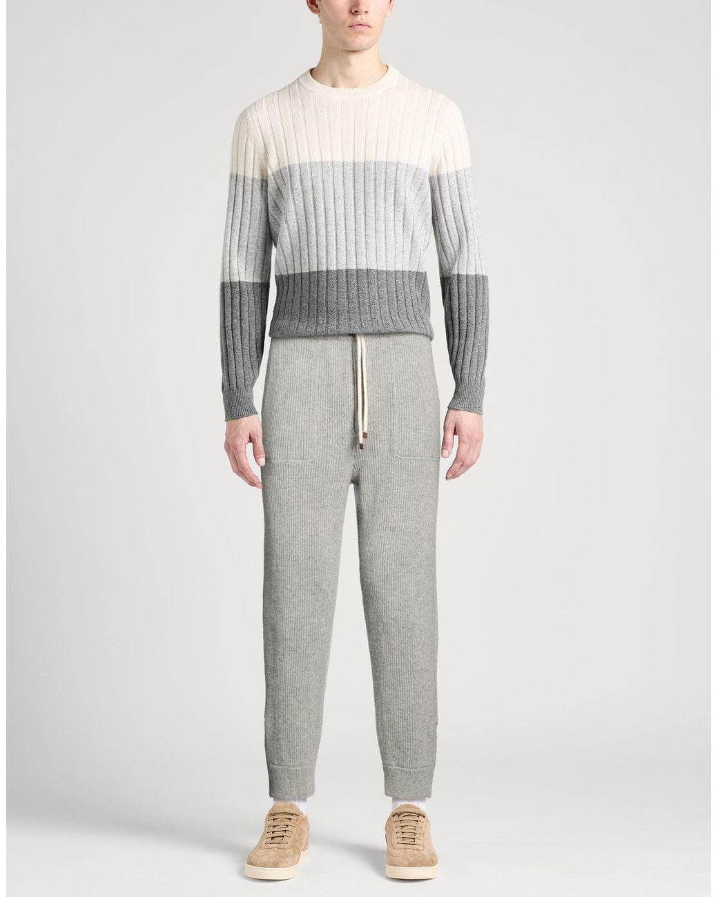 Brunello Cucinelli Gray Trouser for men