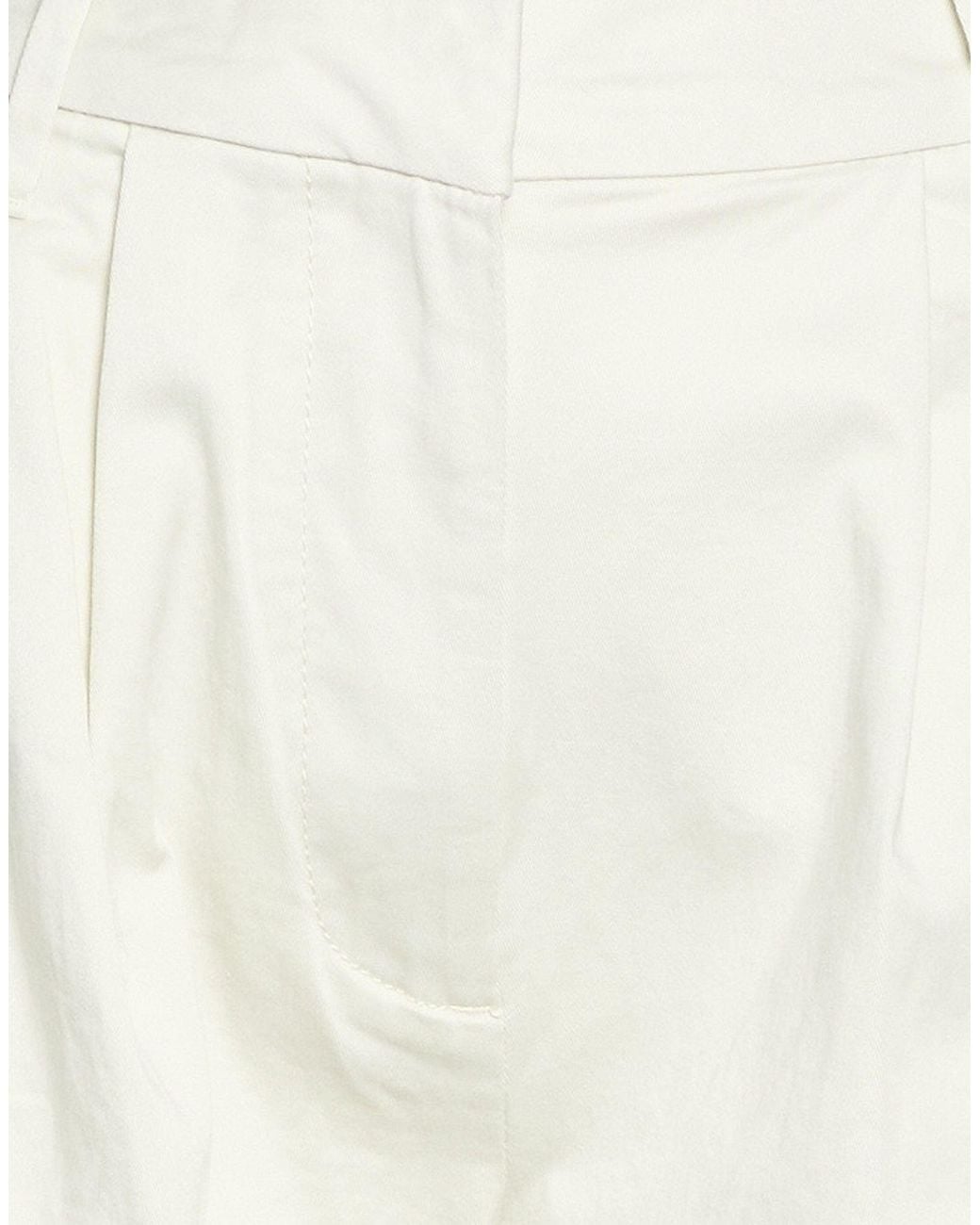 Calvin Klein White Pants Cotton, Elastane