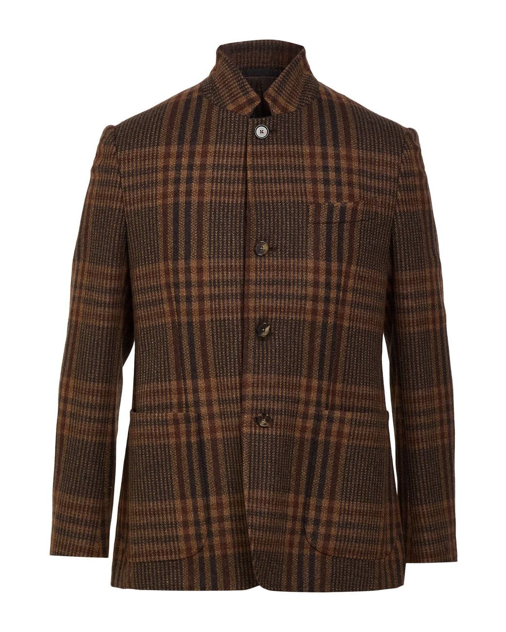 Caruso Brown Camel Blazer Wool, Cashmere, Elastane for men