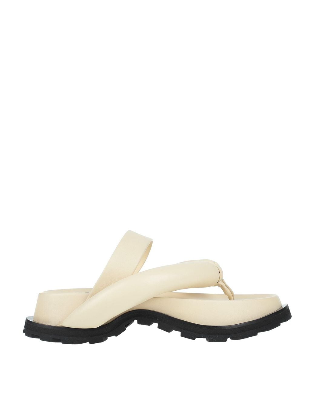 Jil Sander White Thong Sandal