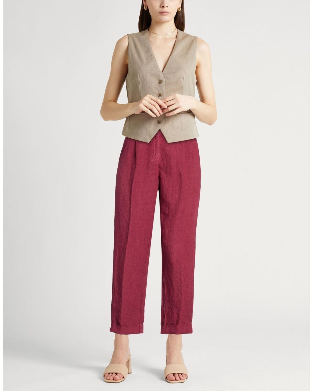 Massimo Alba Red Trouser