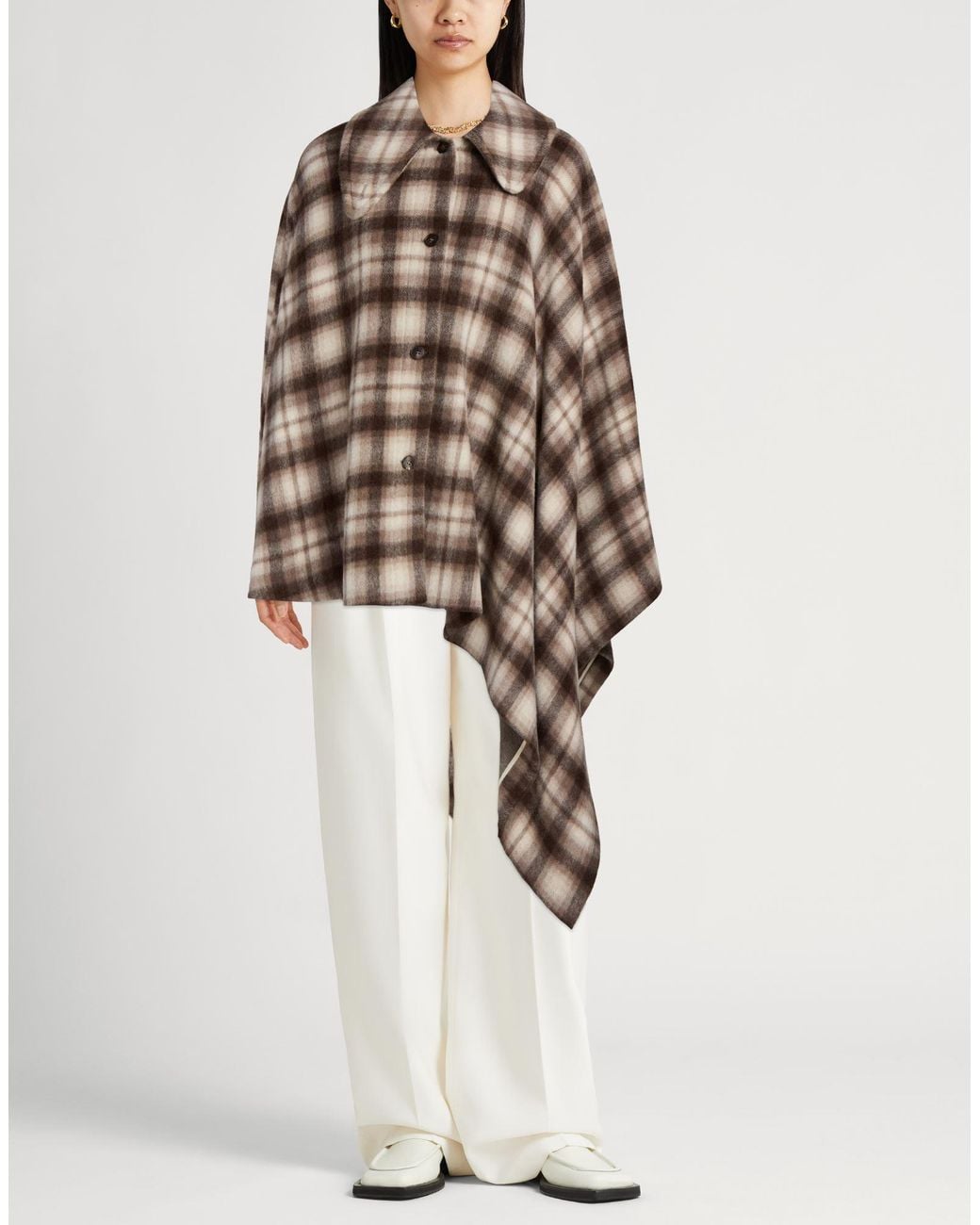 Drumohr Brown Cape Wool, Polyamide, Alpaca Wool