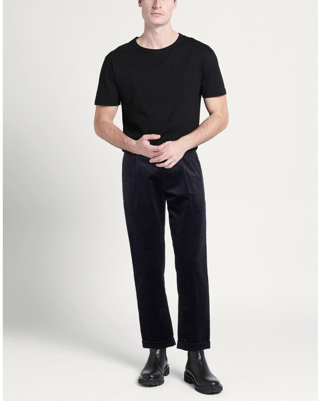 Alpha Studio Blue Trouser for men