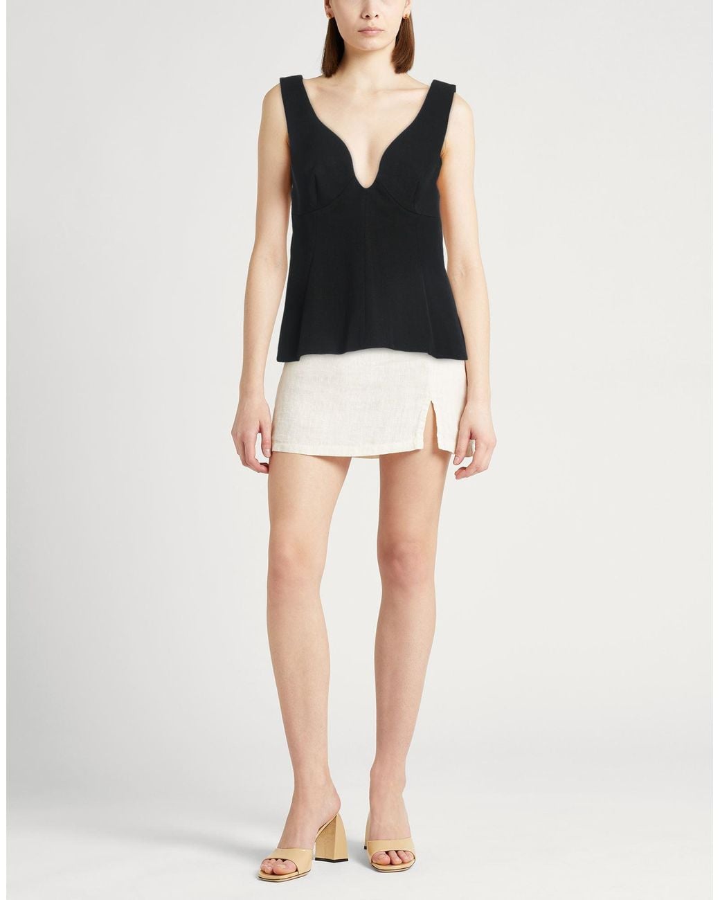 Top Jil Sander en coloris Black