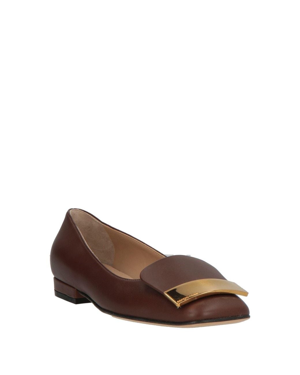 Sergio Rossi Brown Ballerina