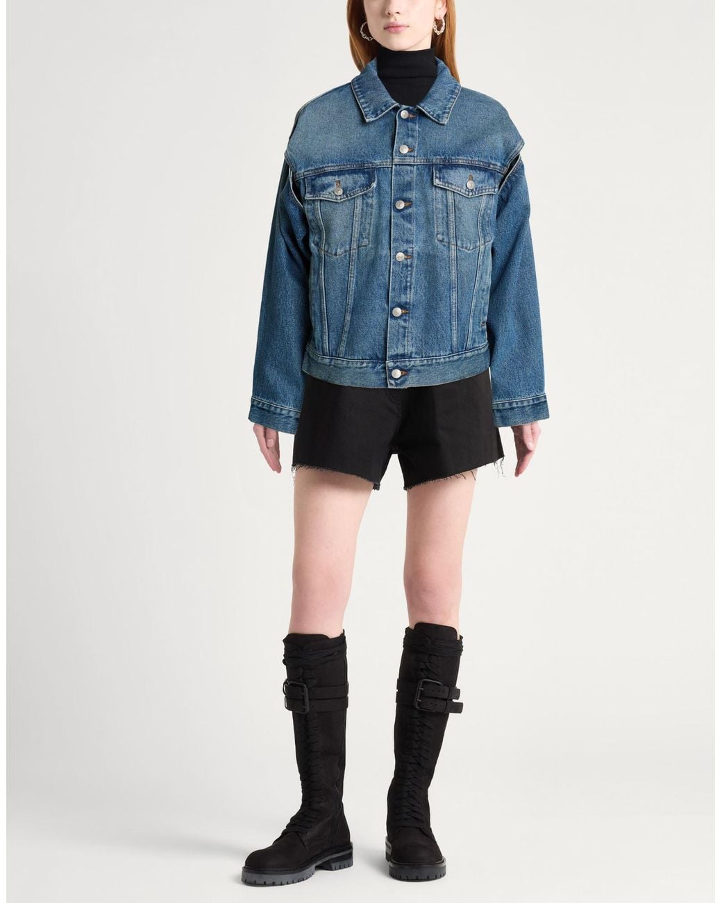 MM6 by Maison Margiela Blue Denim Outerwear Cotton