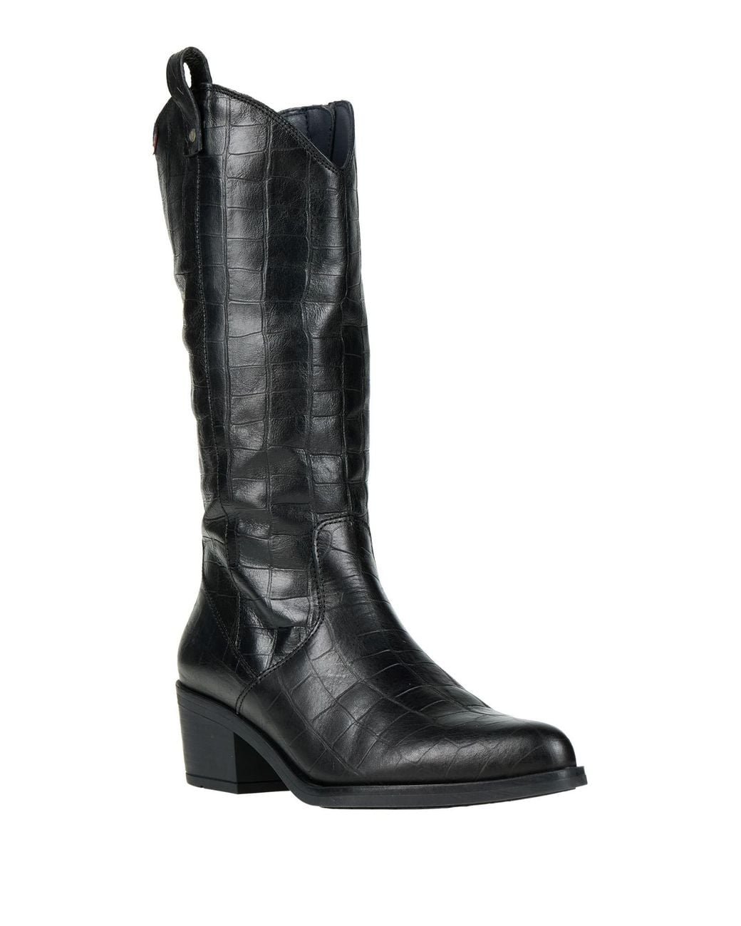 Callaghan Black Boot Leather