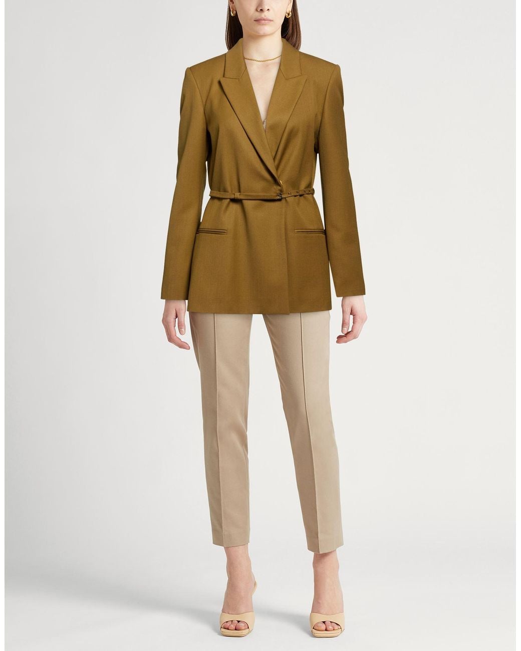 Alysi Green Chocolat Blazer Polyester, Virgin Wool