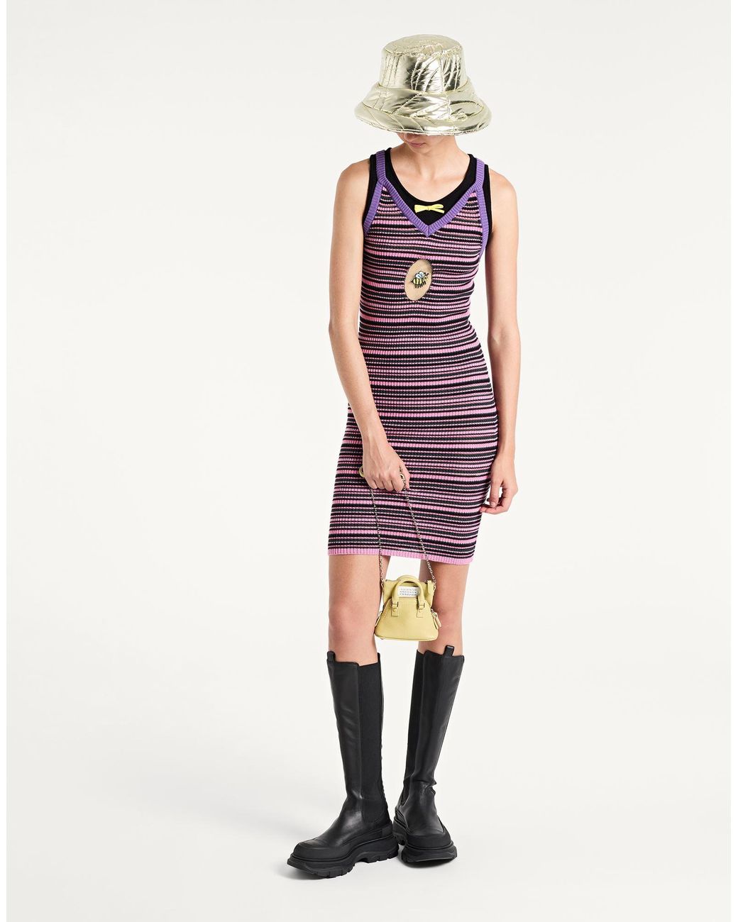 Cormio Purple Mini Dress