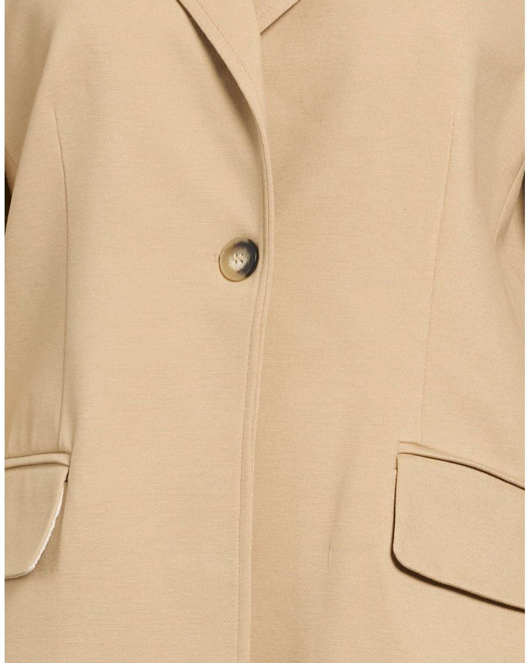 Caractere Natural Sand Blazer Viscose, Polyester, Elastane
