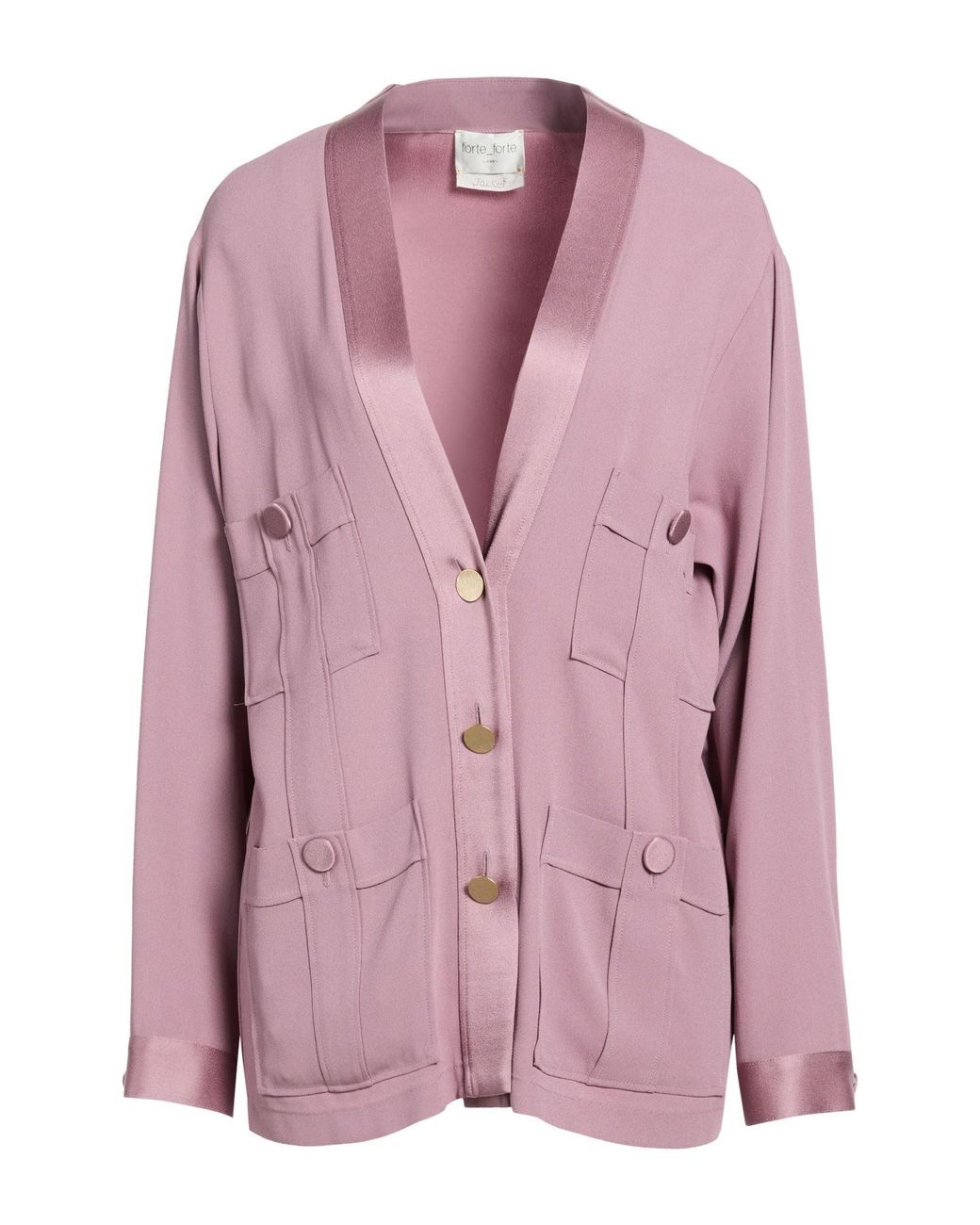 Forte_forte Pink Jacket Acetate, Viscose