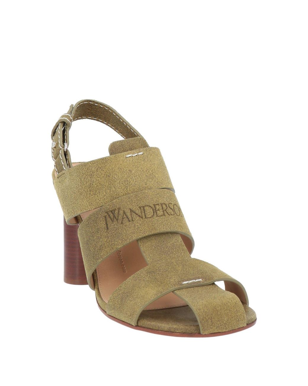 J.W. Anderson Metallic Military Sandals Calfskin