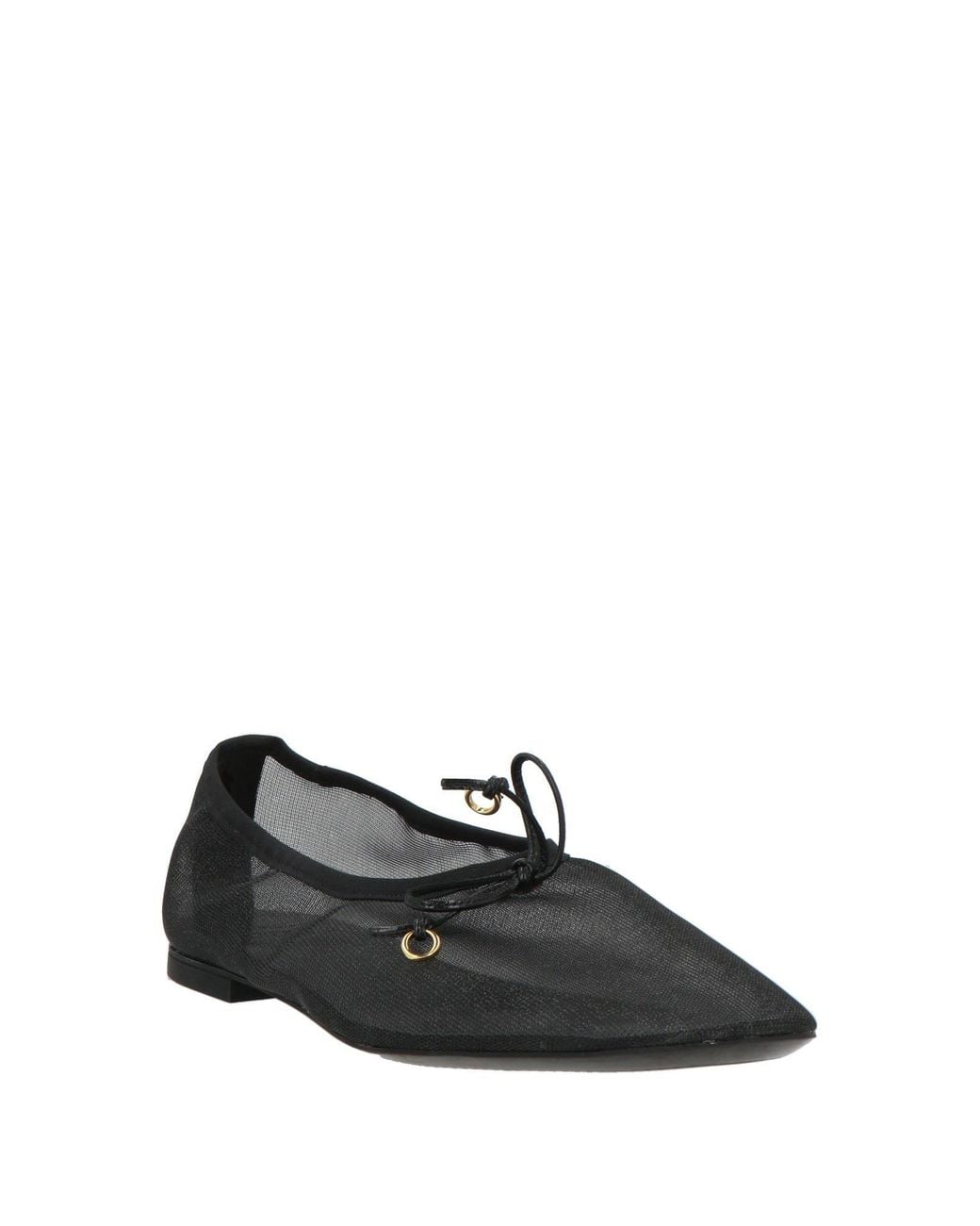 Odissi Black Ballet Flats