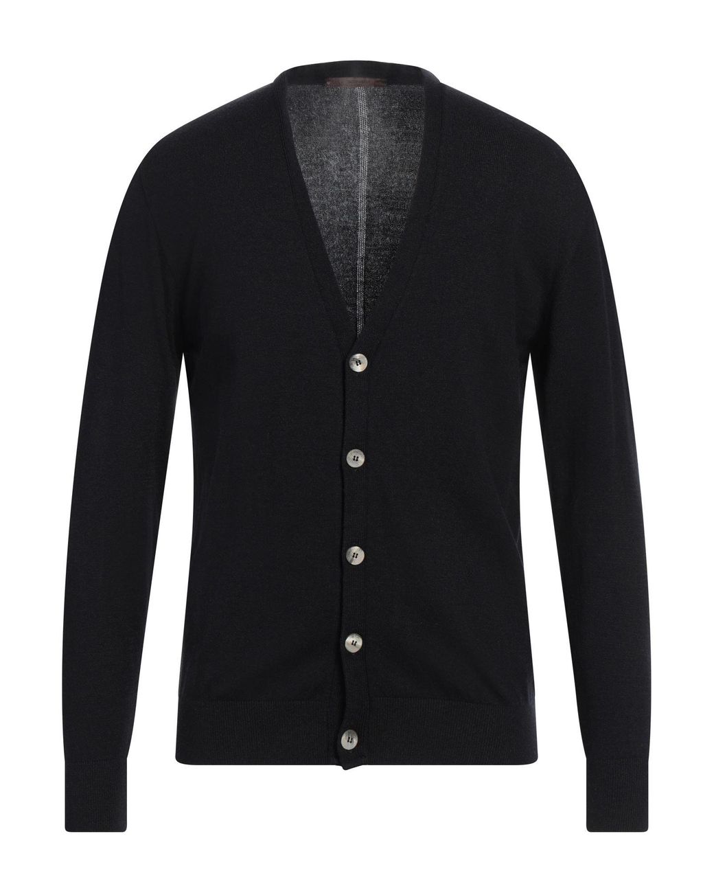 Takeshy Kurosawa Black Cardigan Viscose, Polyester, Polyamide for men