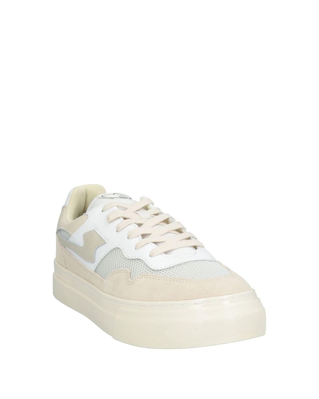 Stepney Workers Club Natural Sneakers Leather, Textile Fibers for men