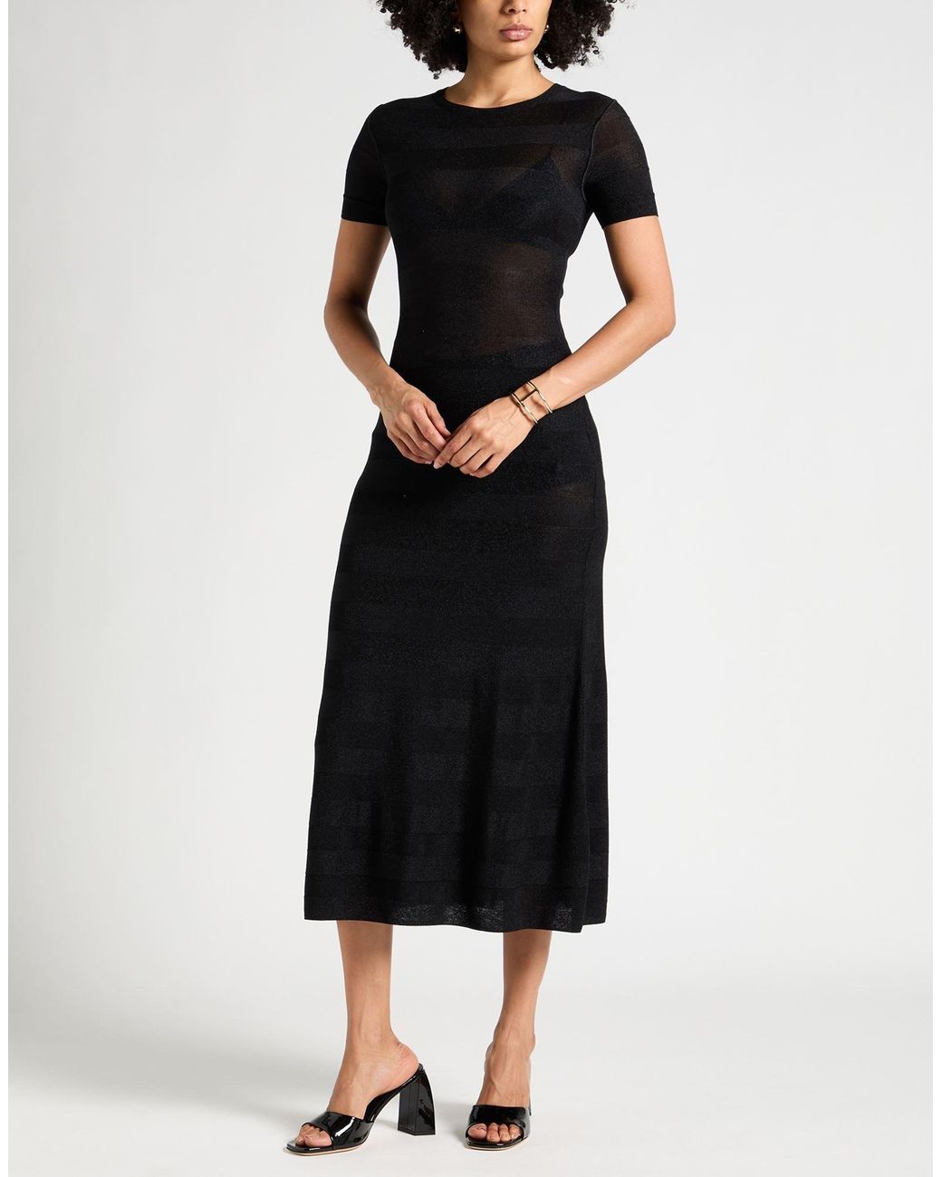 Emporio Armani Black Midi Dress
