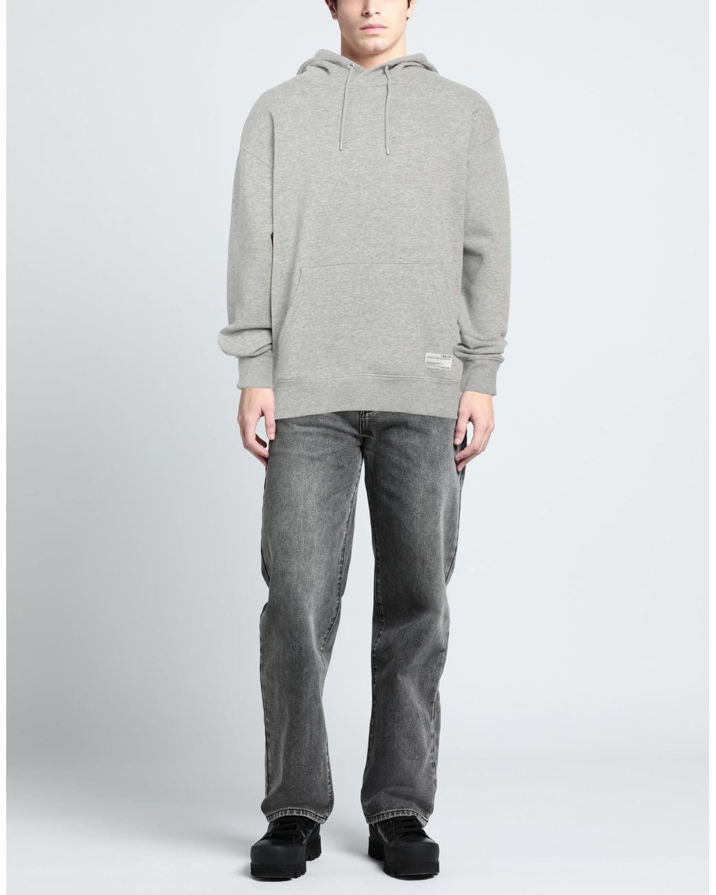Solid Gray Sweatshirt for men