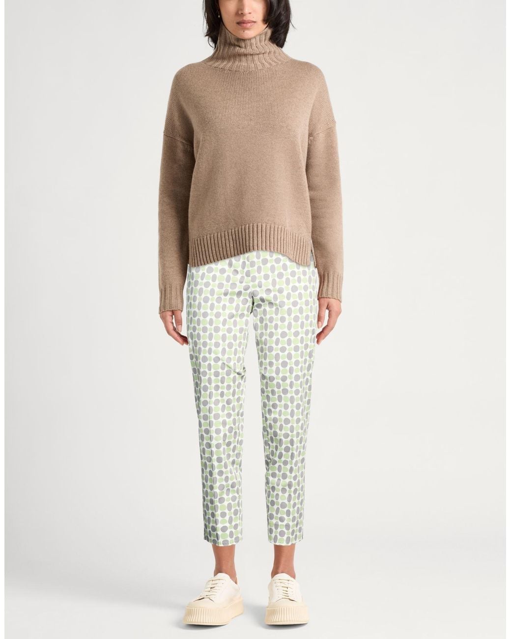 Peserico White Light Pants Cotton, Elastane