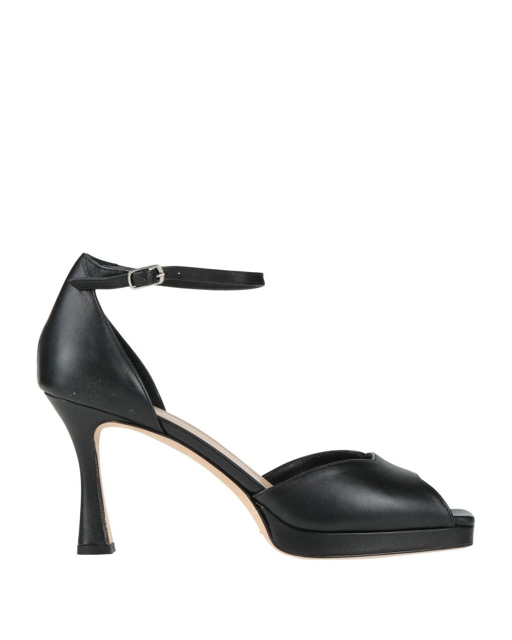 The Seller Black Sandals Leather